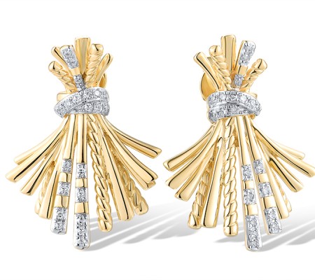 14KYW Earrings Diamond (E319448DIA14KYW)