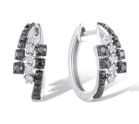 14KWB Earrings Black Diamond,Diamond (E319532WBD14KWB)