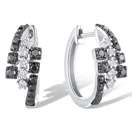 14KWB Earrings Black Diamond,Diamond (E319532WBD14KWB)