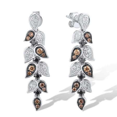 14KWB Earrings Brown Diamond,Diamond,Black Diamond (E319539BBWD14KWB)