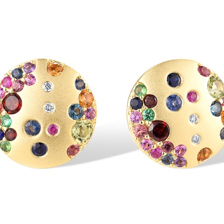 14KY Earrings Ruby,Garnet,Green Garnet,Amethyst,London Blue Topaz,Blue Sapphire,Orange Sapphire,Citrine,Peridot,Diamond,Pink Sapphire,Emerald (E319545MUL14KY)