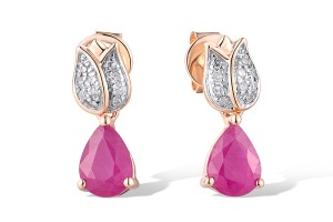 14KRW Earrings Ruby,Diamond (E319566RUB14KRW)