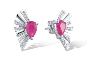 14KW Earrings Ruby,Diamond (E319570RUB14KW)