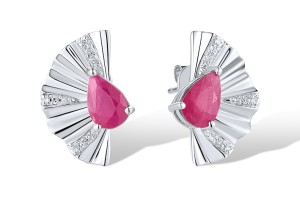 14KW Earrings Ruby,Diamond (E319572RUB14KW)