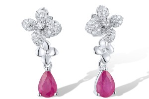 14KW Earrings Ruby,Diamond (E319573RUB14KW)