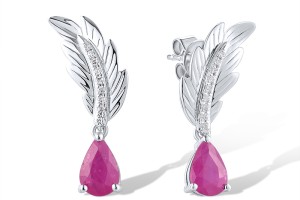 14KW Earrings Ruby,Diamond (E319574RUB14KW)