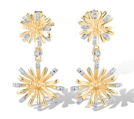 14KYW Earrings Diamond (E319585DIA14KYW)