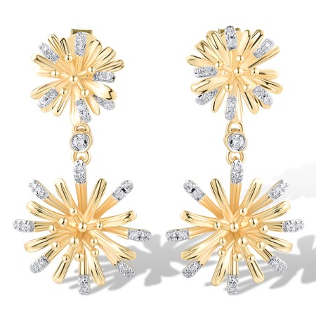 14KYW Earrings Diamond (E319585DIA14KYW)