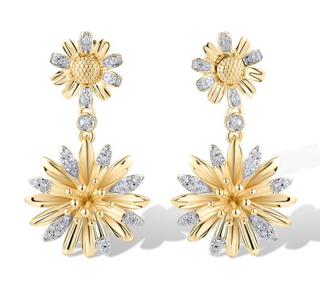 14KYW Earrings Diamond (E319586DIA14KYW)