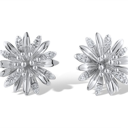 14KW Earrings Diamond (E319587DIA14KW)