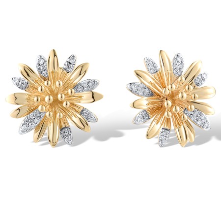 14KYW Earrings Diamond (E319587DIA14KYW)