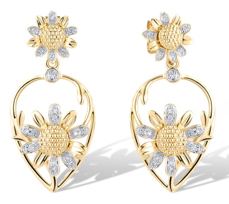 14KYW Earrings Diamond (E319590DIA14KYW)