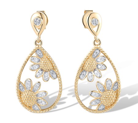 14KYW Earrings Diamond (E319591DIA14KYW)