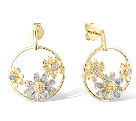 14KYW Earrings Diamond (E319594DIA14KYW)