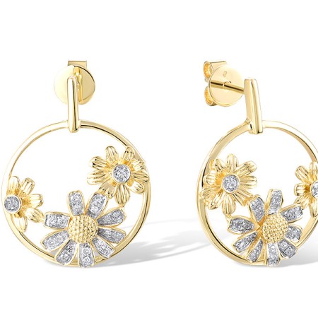14KYW Earrings Diamond (E319594DIA14KYW)