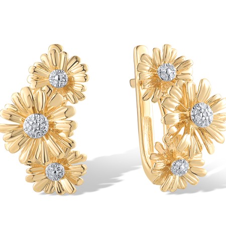 14KYW Earrings Diamond (E319596DIA14KYW)