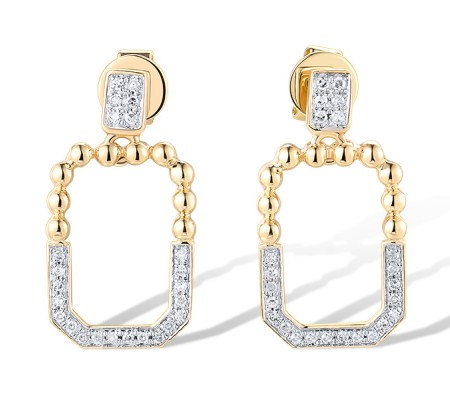 14KYW Earrings Diamond (E319618DIA14KYW)