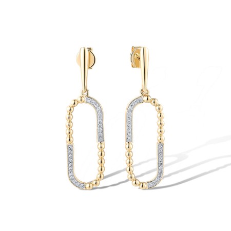 14KYW Earrings Diamond (E319619DIA14KYW)