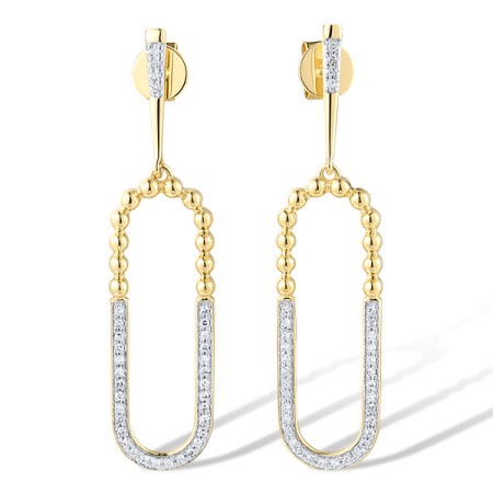 14KYW Earrings Diamond (E319620DIA14KYW)