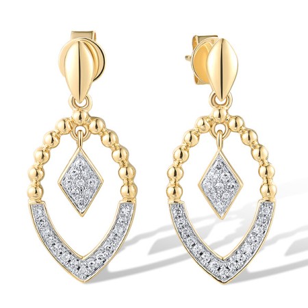 14KYW Earrings Diamond (E319621DIA14KYW)