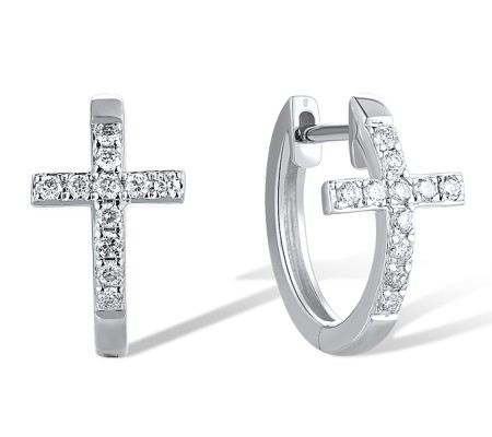 14KW Earrings Diamond (E319696DIA14KW)