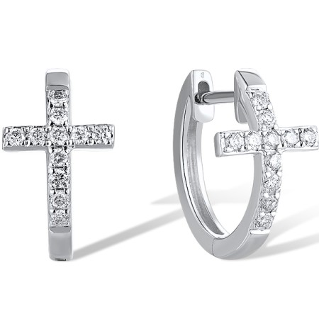 14KW Earrings Diamond (E319696DIA14KW)