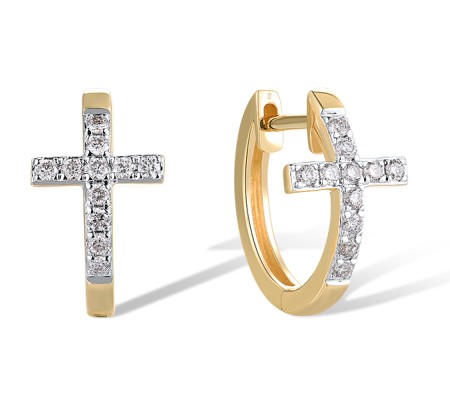 14KYW Earrings Diamond (E319696DIA14KYW)