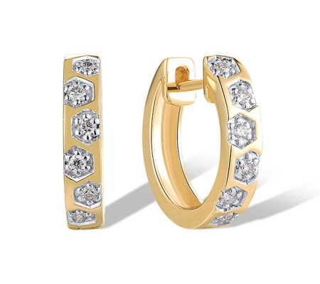 14KYW Earrings Diamond (E319697DIA14KYW)