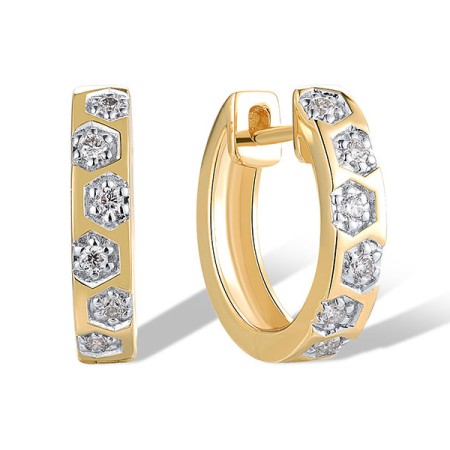 14KYW Earrings Diamond (E319697DIA14KYW)