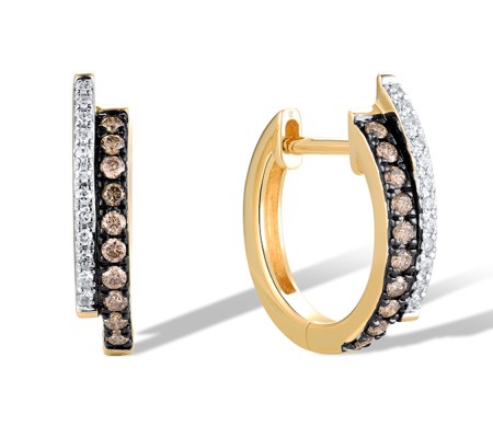 14KYWB Earrings Brown Diamond,Diamond (E319699BRW14KYWB)