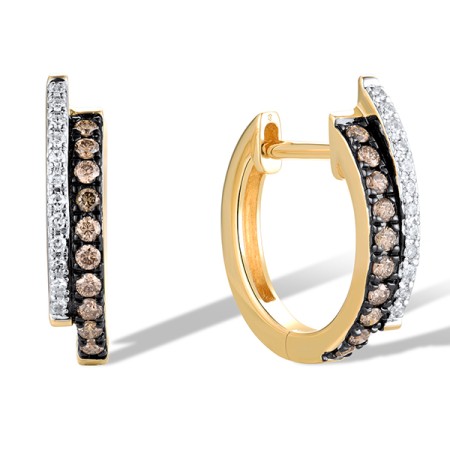 14KYWB Earrings Brown Diamond,Diamond (E319699BRW14KYWB)