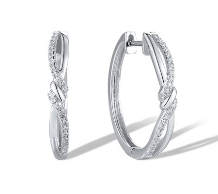 14KW Earrings Diamond (E319703DIA14KW)