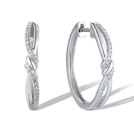 14KW Earrings Diamond (E319703DIA14KW)