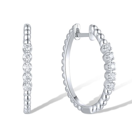 14KW Earrings Diamond (E319706DIA14KW)