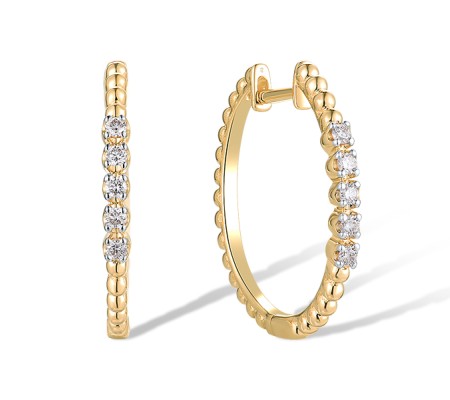 14KYW Earrings Diamond (E319706DIA14KYW)