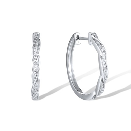 14KW Earrings Diamond (E319707DIA14KW)