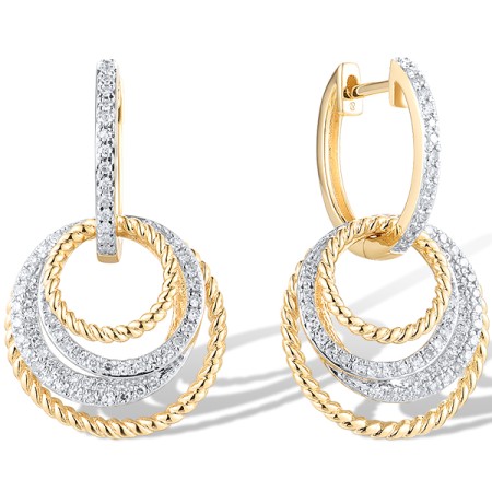 14KYW Earrings Diamond (E319708DIA14KYW)