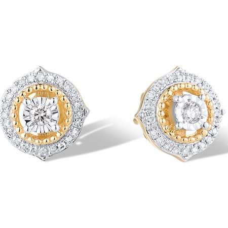 14TT Earrings Diamond (E319711DIA14TT)
