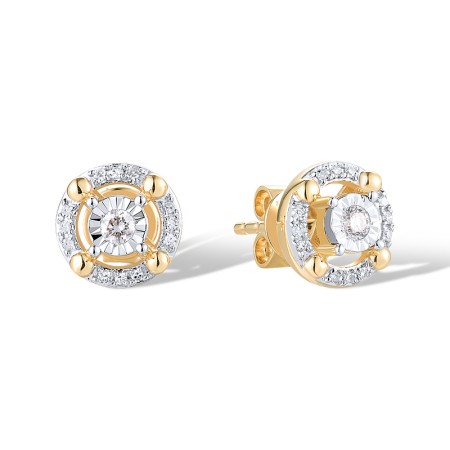 14TT Earrings Diamond (E319714DIA14TT)