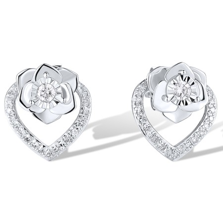14KW Earrings Diamond (E319715DIA14KW)