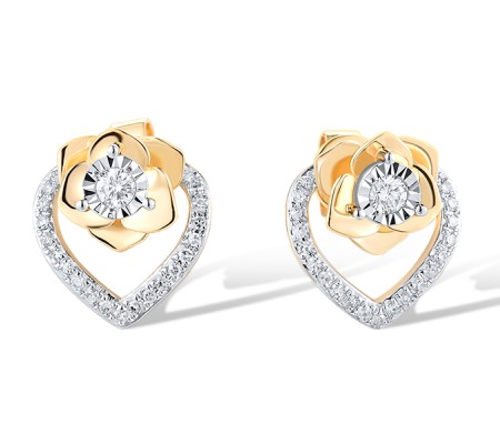 14TT Earrings Diamond (E319715DIA14TT)