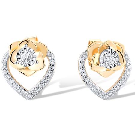 14TT Earrings Diamond (E319715DIA14TT)