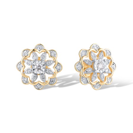 14TT Earrings Diamond (E319717DIA14TT)