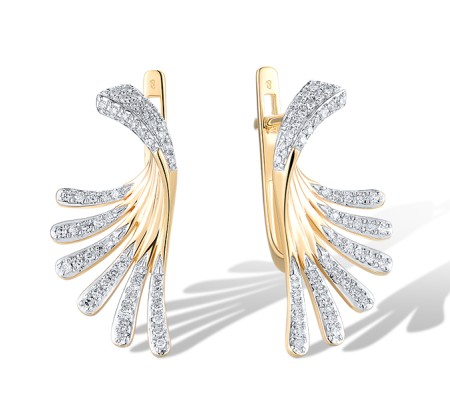 14KYW Earrings Diamond (E319719DIA14KYW)