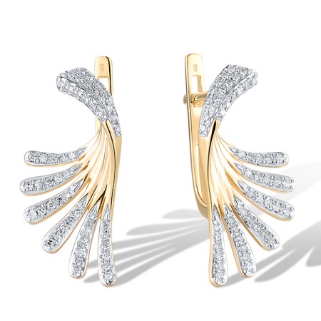 14KYW Earrings Diamond (E319719DIA14KYW)