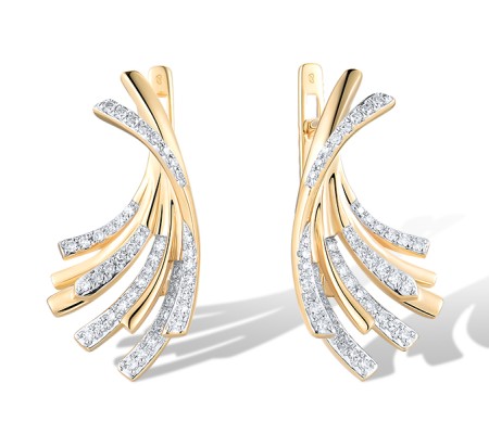 14KYW Earrings Diamond (E319720DIA14KYW)