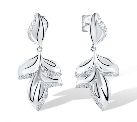 14KW Earrings Diamond (E319722DIA14KW)