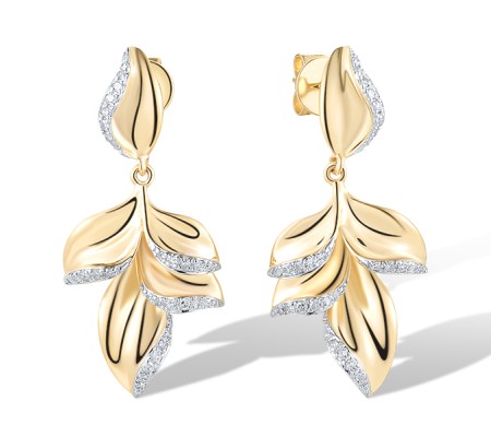 14KYW Earrings Diamond (E319722DIA14KYW)