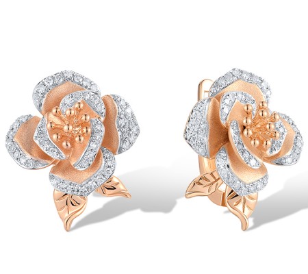 14KRW Earrings Diamond (E319724DIA14KRW)