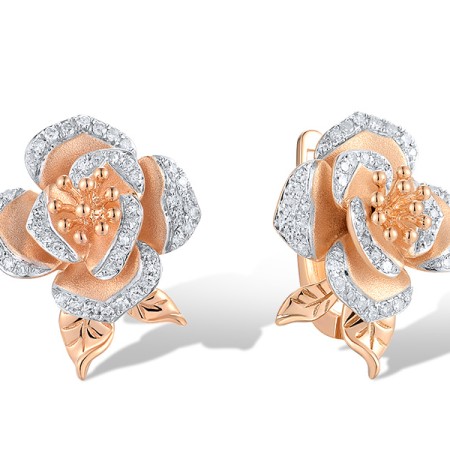 14KRW Earrings Diamond (E319724DIA14KRW)